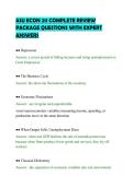 ASU ECON 211 COMPLETE REVIEW&NewLine;PACKAGE QUESTIONS WITH EXPERT&NewLine;ANSWERS