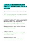 ASU ECON 211 COMPREHENSIVE STUDY&NewLine;GUIDE FULL QUESTIONS WITH ACCURATE&NewLine;SOLUTIONS&NewLine;