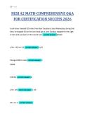 HESI A2 MATH-COMPREHENSIVE Q&A&NewLine;FOR CERTIFICATION SUCCESS 2026&NewLine;