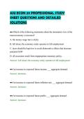ASU ECON 211 PROFESSIONAL STUDY&NewLine;SHEET QUESTIONS AND DETAILED&NewLine;SOLUTIONS