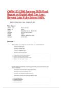 CHEM133 C008 Summer 2026 Final Report on Digital Ideal Gas Law - Beyond Labz Fully Solved 100&percnt;&period;