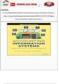 Test Bank for Accounting Information Systems&comma; 1st Edition by Arline A&period; Savage&NewLine;