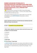 NUR631 ADVANCED PHYSIOLOGY & PATHOPHYSIOLOGY MIDTERM EXAM PREP 2026 UPDATED &vert; Verified Questions&comma; Correct Answers & Detailed Rationales &vert; GCU &vert; INSTANT PDF DOWNLOAD