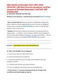 RED CROSS LIFEGUARD TEST PREP 2026 UPDATED &vert; 200 Real Practice Questions&comma; Verified Answers & Detailed Rationales &vert; INSTANT PDF DOWNLOAD