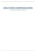 Samenvatting Kwalitatieve Aansprakelijkheid &vert; Boek 6 BW &vert; Universiteit Hasselt &vert; 2025&sol;26