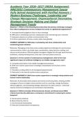 Academic Year 2026&ndash;2027 UNISA Assignment&colon; MNG2602 Contemporary Management Issues Fully Solved Assignment with Verified Answers &vert; Modern Business Challenges&comma; Leadership and Change Management&comma; Organisational Innovation&comma; Strategic Decision-Making and Global 