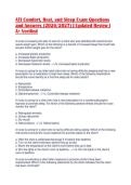 ATI Comfort&comma; Rest&comma; and Sleep Exam Questions&NewLine;and Answers &lpar;2026&sol;2027&rpar; &vert; Updated Review &vert;&NewLine;A&plus; Verified