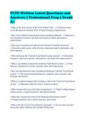 FCTC Written Latest Questions and&NewLine;Answers &vert; Professional Prep &vert; Grade&NewLine;A&plus;