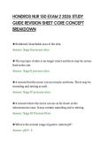 HONDROS NURSING 185 EXAM 1 2026&NewLine;FUNDAMENTALS OF NURSING ASSESSMENT&NewLine;QUESTIONS SOLUTIONS GRADED A&plus;