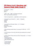 TPI Fitness Level 2 Questions and&NewLine;Answers &vert; Study Guide &vert; Grade A&plus;