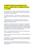 USAREUR Driving Test Questions and&NewLine;Answers &lpar;2026&sol;2027&rpar; &vert; Updated Review &vert;&NewLine;A&plus; Verified