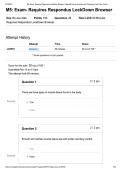 BIOD 151 Module 5 exam&vert;Exam- Requires Respondus LockDown Browser &vert; Updated RATED A&plus; &vert; 100&percnt; CORRECT &vert; Portage Learning