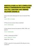 MARYVILLE NURS 615 TESTS COMPILATION&NewLine;BUNDLE COMPREHENSIVE EXAM PAPER&NewLine;2026 FULL QUESTIONS AND VERIFIED&NewLine;SOLUTIONS GRADED A&plus;