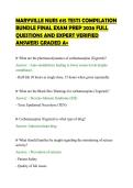 MARYVILLE NURS 615 TESTS COMPILATION&NewLine;BUNDLE FINAL EXAM PREP 2026 FULL&NewLine;QUESTIONS AND EXPERT VERIFIED&NewLine;ANSWERS GRADED A&plus;