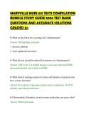 MARYVILLE NURS 615 TESTS COMPILATION&NewLine;BUNDLE STUDY GUIDE 2026 TEST BANK&NewLine;QUESTIONS AND ACCURATE SOLUTIONS&NewLine;GRADED A&plus;