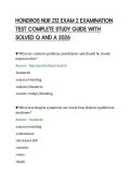HONDROS NUR 212 EXAM 2 EXAMINATION&NewLine;TEST COMPLETE STUDY GUIDE WITH&NewLine;SOLVED Q AND A 2026&NewLine;