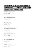 HONDROS NUR 232 PEDS EXAM 2&NewLine;2026 COMPLETE EXAM QUESTIONS&NewLine;SOLUTIONS GRADED A&plus;