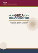 DECA Human Resources Management Exam &mdash; Study GuidE