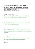 HONDROS NURSING NUR 150 EXAM 2&NewLine;ACTUAL PAPER 2026 QUESTIONS WITH&NewLine;SOLUTIONS GRADED A&plus;