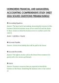 HORNGRENS FINANCIAL AND MANAGERIAL&NewLine;ACCOUNTING COMPREHENSIVE STUDY SHEET&NewLine;2026 SOLVED QUESTIONS PREMIUM BUNDLE