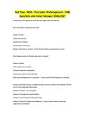 Test Prep - WGU - Principles of Management - C483 Questions and Correct Answers 2026&sol;2027