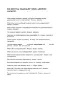 BIO 256 FINAL EXAM QUESTIONS & VERIFIED ANSWERS