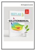 Solutions Manual for MATLAB&colon; An Introduction with Applications 6th Edition by Amos Gilat &ndash; Complete&comma; Verified Answers for All Chapters