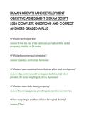 HUMAN GROWTH AND DEVELOPMENT&NewLine;OBJECTIVE ASSESSMENT 3 EXAM SCRIPT&NewLine;2026 COMPLETE QUESTIONS AND CORRECT&NewLine;ANSWERS GRADED A PLUS&NewLine;