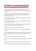 Fire Officer 1 Test Latest Questions and&NewLine;Answers &vert; Professional Prep &vert; Grade A&plus;