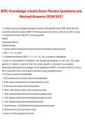 BMC Knowledge Checks Exam Review Questions and Revised Answers 2026&sol;2027 Complete Study Guide and Practice Material