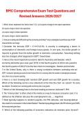 BMC Comprehensive Exam Test Questions and Revised Answers 2026&sol;2027 Complete Study Guide and Exam Preparation Material