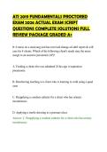 ATI 2019 FUNDAMENTALS PROCTORED&NewLine;EXAM 2026 ACTUAL EXAM SCRIPT&NewLine;QUESTIONS COMPLETE SOLUTIONS FULL&NewLine;REVIEW PACKAGE GRADED A&plus;