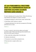 ATI 2019 FUNDAMENTALS PROCTORED&NewLine;EXAM 2026 COMPREHENSIVE EXAMS SET&NewLine;QUESTIONS SOLUTIONS ACCURATE&NewLine;RESPONSE GUIDE GRADED A&plus;