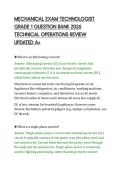MECHANICAL EXAM TECHNOLOGIST&NewLine;GRADE 1 QUESTION BANK 2026&NewLine;TECHNICAL OPERATIONS REVIEW&NewLine;UPDATED A&plus;