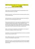 D072 Fundamentals for Success in Business Latest Update 2026