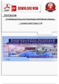 Test Bank For Radiologic Science for Technologists 12th Edition by Bushong&comma; Complete Guide Chapter 1-40&period;&NewLine;