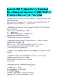 Loyola EMS System Entry Updated&NewLine;Questions and Answers &lpar;2026&sol;2027&rpar; &vert;&NewLine;Practice Review &vert; A&plus; Verified
