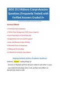 BIOS 251 Midterm Comprehensive Questions &lpar;Frequently Tested&rpar; with Verified Answers Graded A&plus;