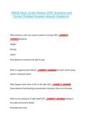 OMSA Study Guide Newest 2026 Questions and &NewLine;Correct Detailed Answers Already Graded A&plus; 