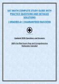 SAT MATH COMPLETE STUDY GUIDE WITH PRACTICE QUESTIONS AND HIGH-YIELD FORMULAS