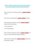 OBGYN COMAT Review Exam Latest 2026 Questions &NewLine;and Correct Detailed Answers Already Graded A&plus; 