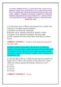 ILLINOIS JURISDICTIONAL LAND SURVEYOR LATEST EXAM 2026&sol;2027 & PRACTICE QUESTIONS ACTUAL QUESTIONS WITH WELL ELABORATED ANSWERS WITH DETAILED RATIONALES &lpar;100&percnt; CORRECT VERIFIED ANSWERS&rpar; CURRENTLY UPDATED VERSION 2026 EDITION &vert;GUARANTEED PASS A&plus; &lpar;BRAND NEW&excl;&rpar;