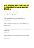 MHIC LICENSING MOCK EXAM 2026 FULL&NewLine;TEST BANK QUESTIONS AND SOLUTIONS&NewLine;GRADED A&plus;