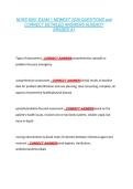 NURS 6001 EXAM 1 NEWEST 2026 QUESTIONS and &NewLine;CORRECT DETAILED ANSWERS ALREADY &NewLine;GRADED A&plus; 