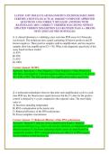 LATEST AMT MOLECULAR DIAGNOSTICS TECHNOLOGIST &lpar;MDT&rpar; CERTIFICATION EXAM ACTUAL 2026&sol;2027 COMPLETE APPROVED QUESTIONS AND CORRECT DETAILED ANSWERS WITH RATIONALES &lpar;100&percnt; CORRECT VERIFIED SOLUTIONS&rpar; NEWEST UPDATED VERSION 2026 EDITION &vert;GUARANTEED PASS A&plus; &lpar;BRA