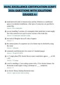 HVAC EXCELLENCE CERTIFICATION SCRIPT&NewLine;2026 QUESTIONS WITH SOLUTIONS&NewLine;GRADED A&plus;