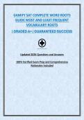 GAMIFY SAT COMPLETE WORD ROOTS GUIDE MOST AND LEAST FREQUENT VOCABULARY ROOTS STUDY SET