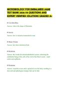 MICROBIOLOGY FOR EMBALMERS AAMI&NewLine;TEST BANK 2026 175 QUESTIONS AND&NewLine;EXPERT VERIFIED SOLUTIONS GRADED A&plus;