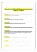 Microsoft Power BI Data Analyst &lpar;PL‑300&rpar; &ndash; Verified Questions & Answers &lpar;2026&sol;2027 A&plus; Grade Study Guide&rpar;