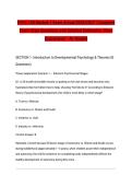 PSYC 140 Module 1 Exam Actual 2026&sol;2027 &vert; Complete Exam-Style Questions with Detailed Rationales &vert; Pass Guaranteed &ndash; A&plus; Graded&NewLine;&NewLine;